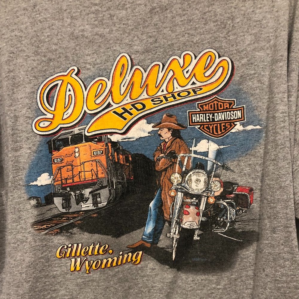 DELUXE HARLEY DAVIDSON 2XL GILLETTE WY vintage 2000